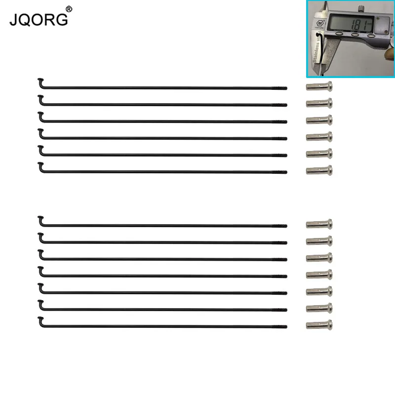 

15 Gauge Diameter 1.8 mm J-bend Mountain Bike Spokes 304 Stainless Steel Material Black Color Equal Diameter Mountain Bike Spoke