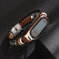strap for xiaomi mi band 6 4 3 trendy vintage national watch strap for bracelet on mi band 3 4 5 6 wristband watches accessories