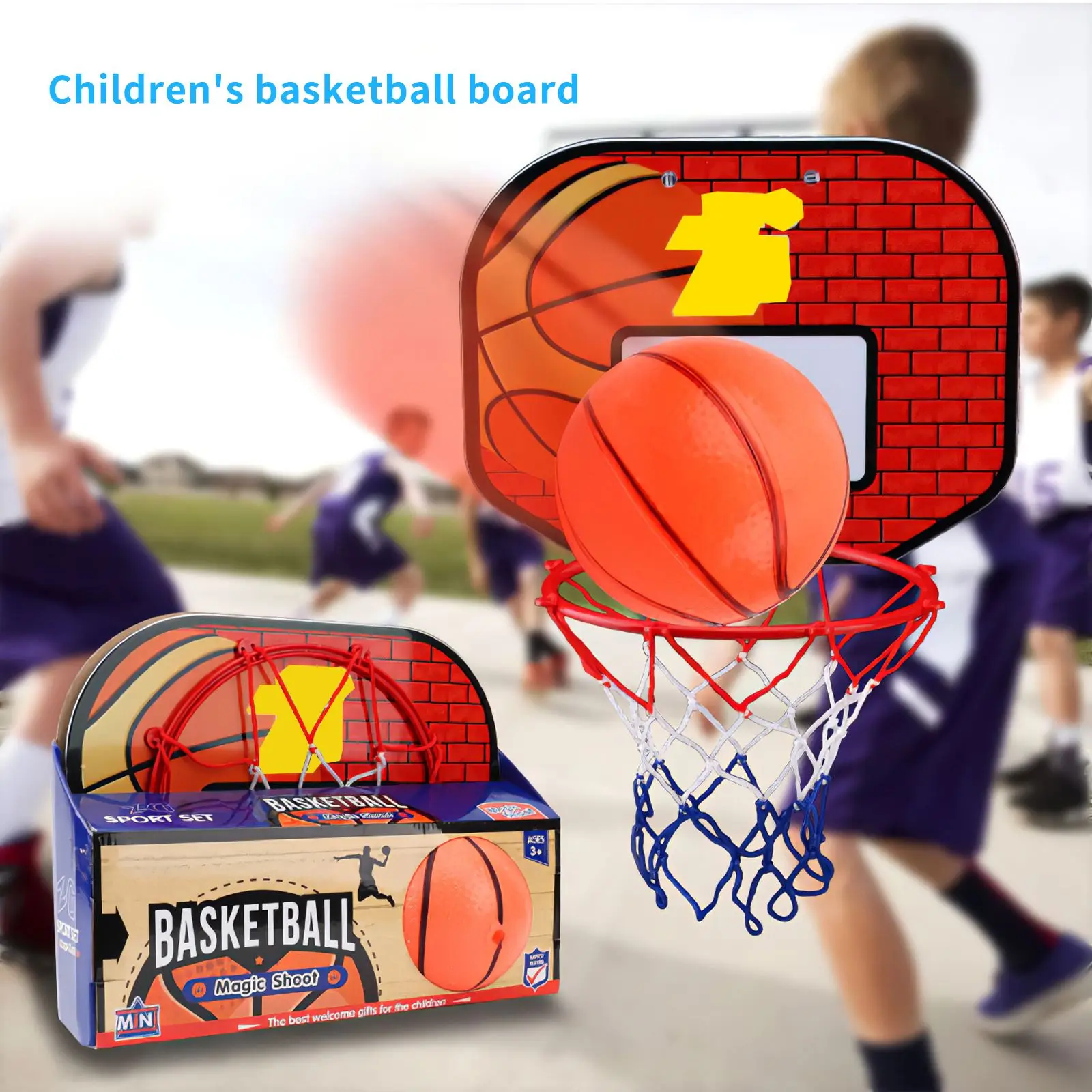 

Basketball Set Kids Funny Bath Toys Bathtub Shooting Game Toy Set Basketball Suctions Cups Mini With Hoop Balls Children Gift