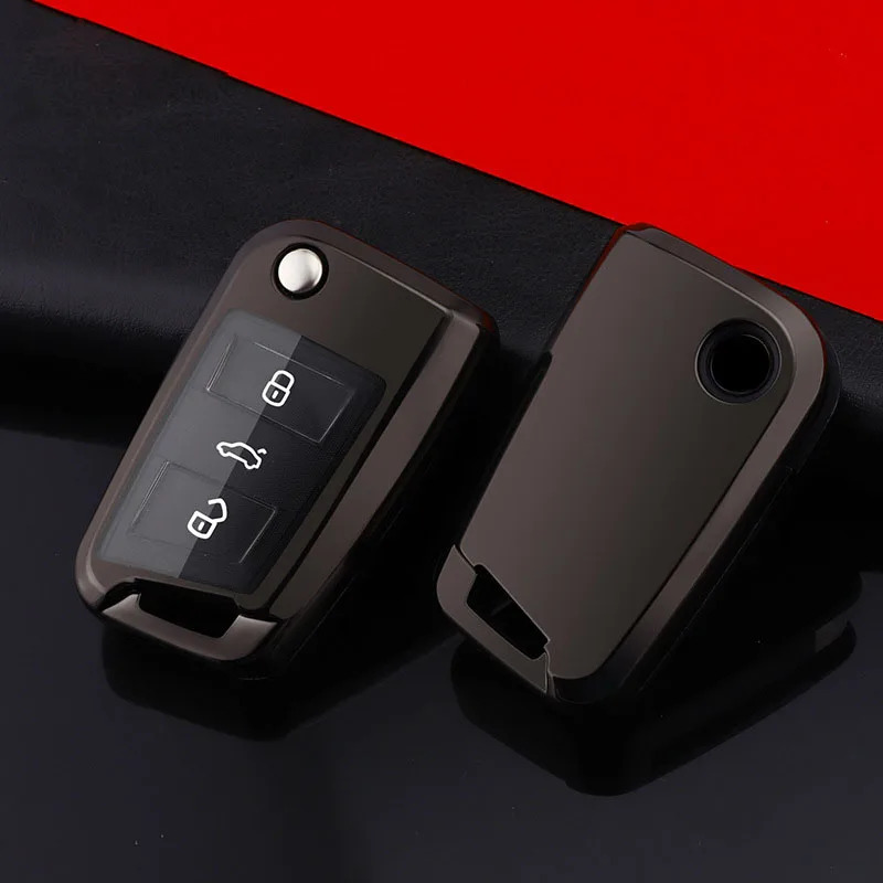 Чехол для автомобильного ключа из ТПУ и поликарбоната защитный чехол Volkswagen VW Golf 7