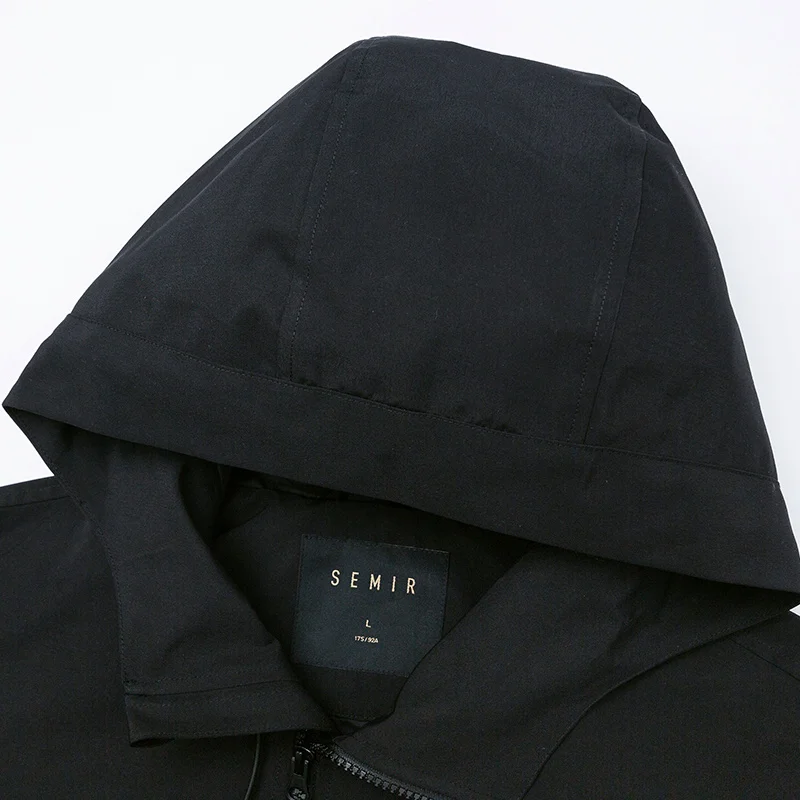 Куртка SEMIR мужская с капюшоном модная свободная повседневная верхняя одежда