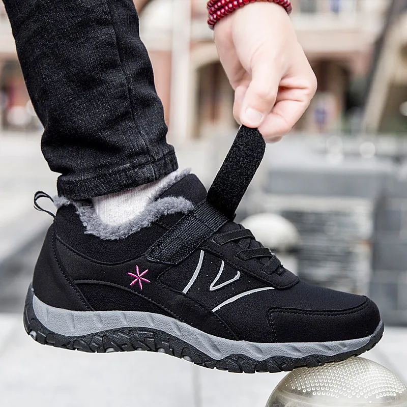 PINSEN/2020 г. зимняя модная женская обувь удобная повседневная на шнуровке теплая