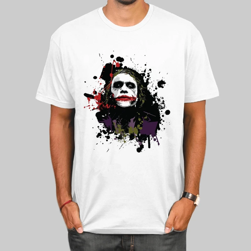 Joker Joaquin Phoenix Why So Serious футболки для мужчин Harajuku забавная Мужская футболка с