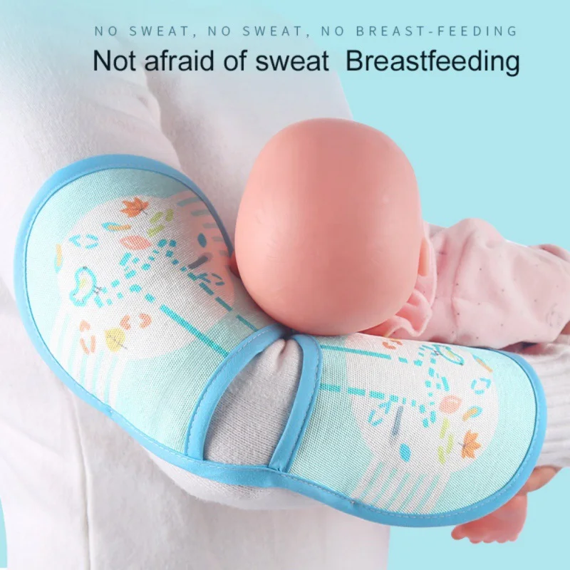 

Arm Pillow Nursing Pad Ergonomic Constant Temperature Ice Silk Baby Feeding Arm Mat for Summer Breastfeeding Or Bottle Feeding