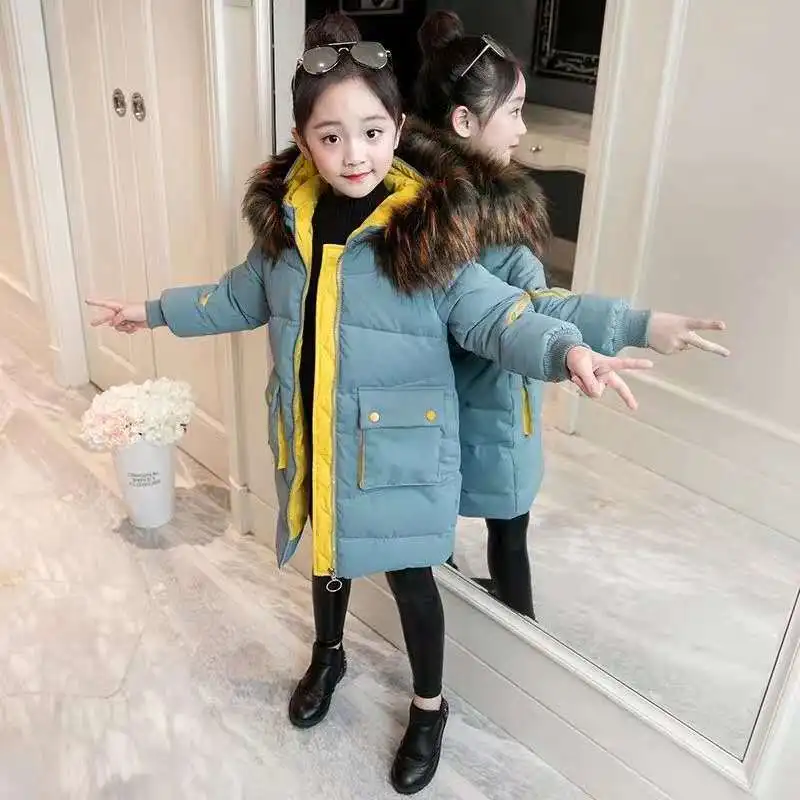 2019 теплая зимняя детская куртка Детская Зимняя шерстяная Верхняя одежда