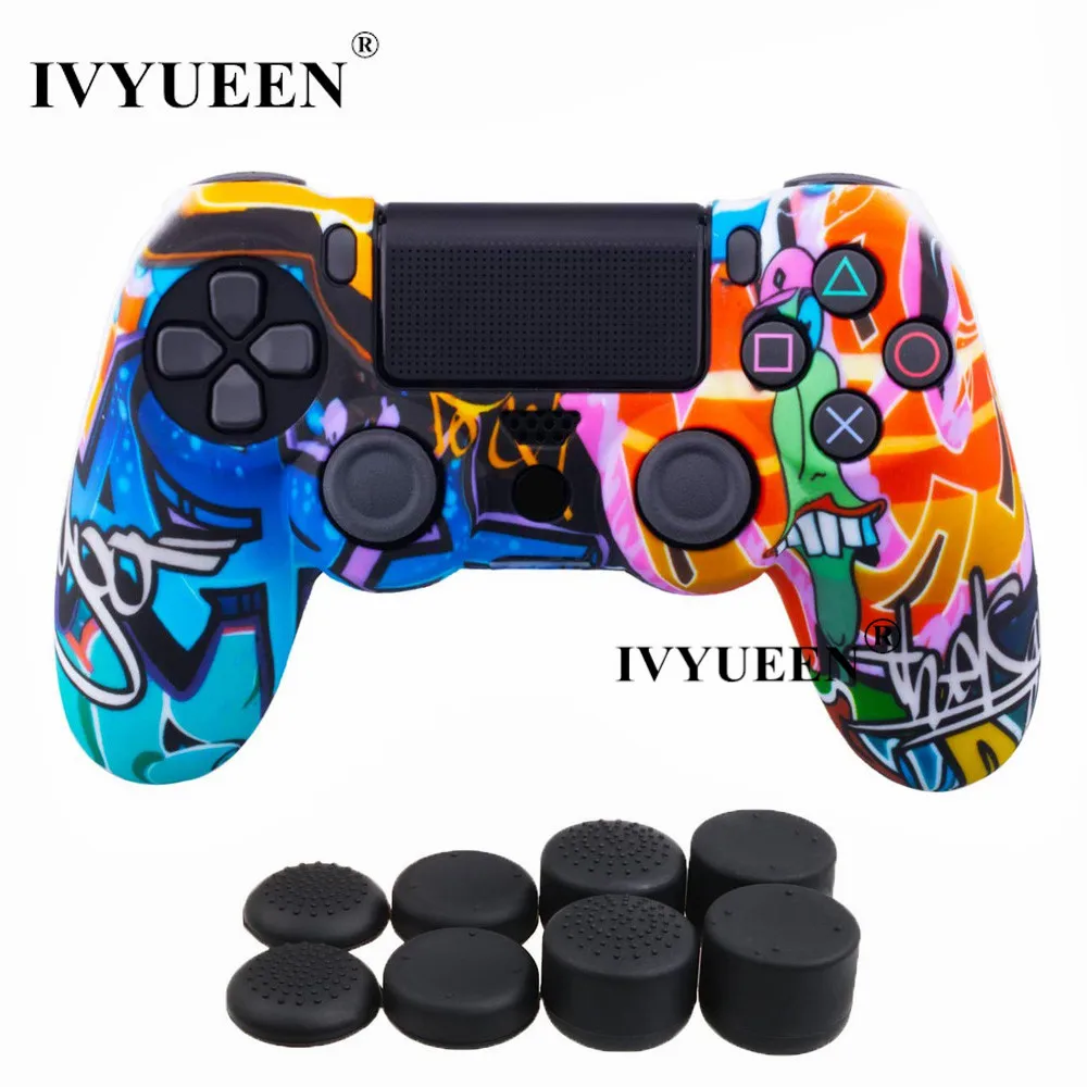 Силиконовый защитный чехол IVYUEEN для sony Dualshock 4 PS4 DS4 Pro Slim с 8 аналоговыми джойстиками