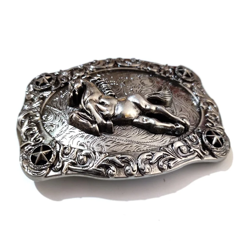 Роскошные ковбойские Серебристые Металлические рандомные пряжки в западном