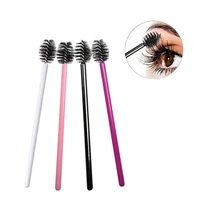 50pcpak eyelash brush wholesale goede kwaliteit wegwerp colorful wimper make up borstel mascara wands wimper extension tool