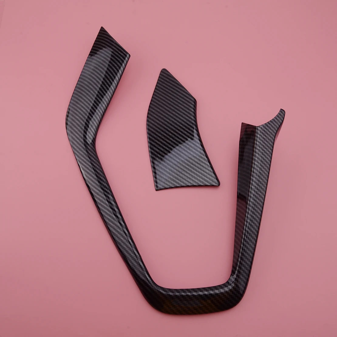 

Внешняя панель переключения передач, 2 шт., Обшивка Рамы, стильный черный АБС-пластик из углеродного волокна, подходит для Ford Focus RS ST MK3 2015 2016 ...