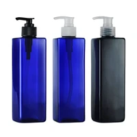 500ml x 20 black blue pet lotion pump bottle plastic cosmetic containerempty shampoo sub bottlingessential oil bottles