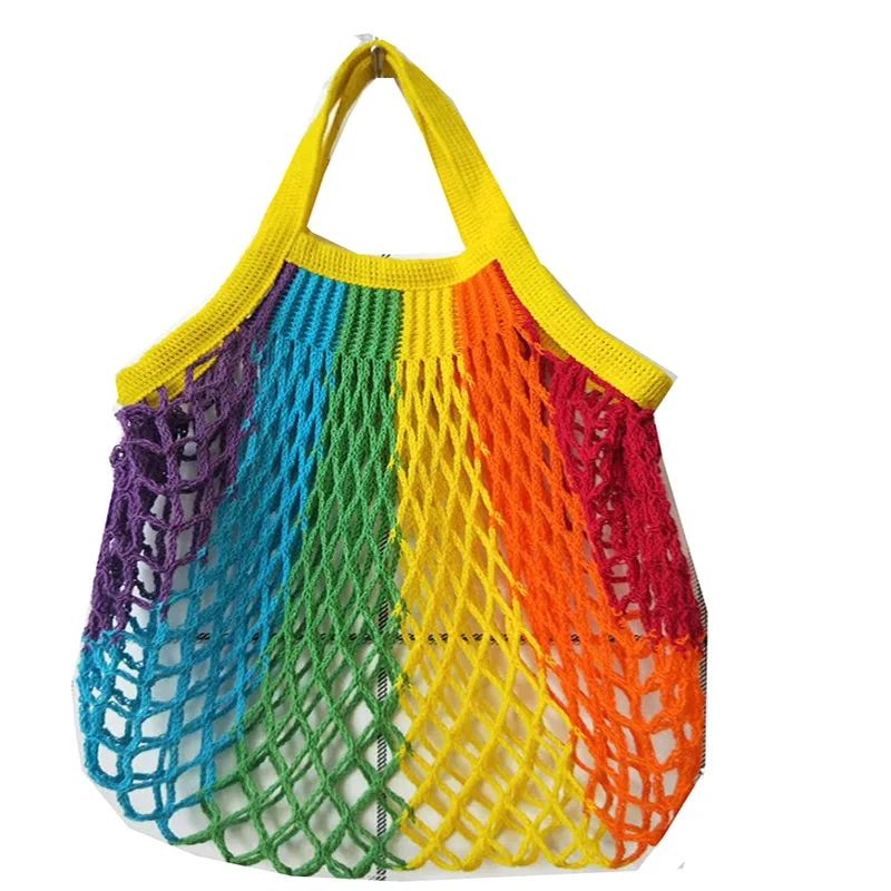 

Mesh Shopping Bag Reusable String Fruit Storage Handbag Totes Women Shopping Mesh Net Woven Bag Shop Grocery Tote Bag