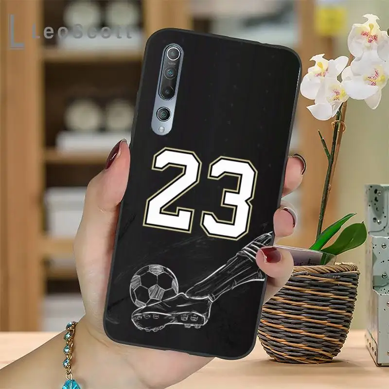 

Football Lucky number And letter Phone Case For Xiaomi mi Redmi note 7 8t 9 9t 9s 8 10 10t 11 pro lite K20 max 3