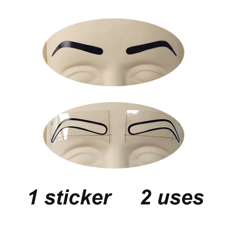 25 шт. одноразовая трафаретная наклейка для бровей микроблейдинг PMU инструменты