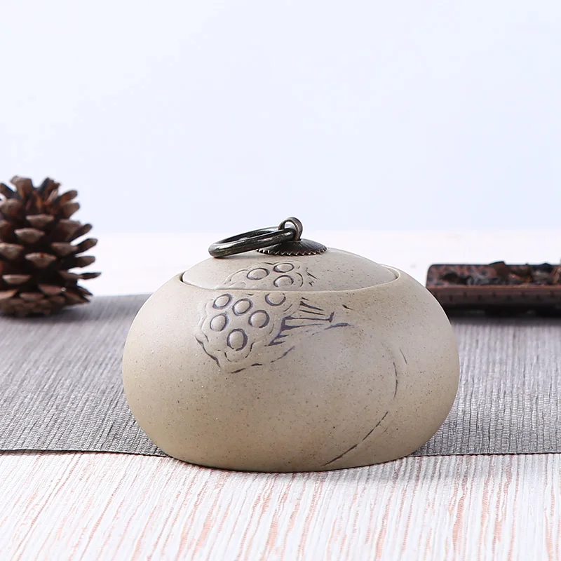 Горячая грубая керамика китайский контейнер для хранения чая керамический