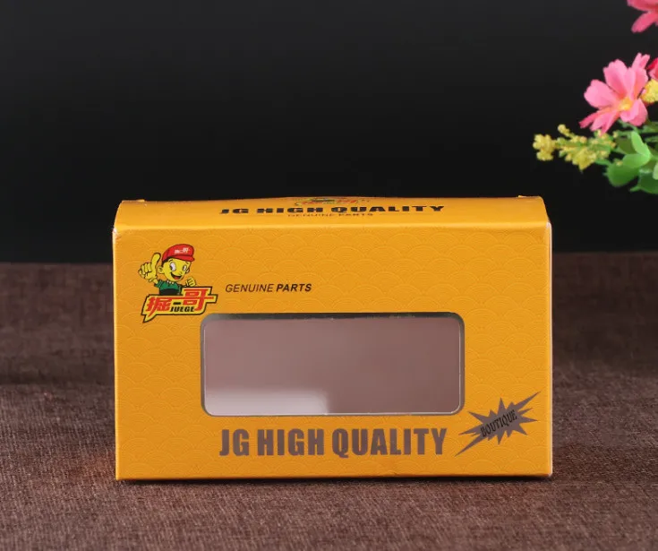 Индивидуальная прозрачная пластиковая картонная бумажная коробка с окошком