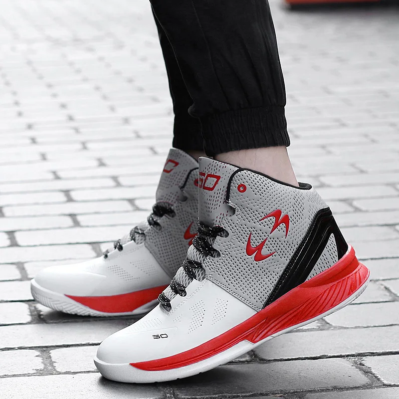 Баскетбольная обувь для мужчин и женщин Мужская спортивная с высоким берцем