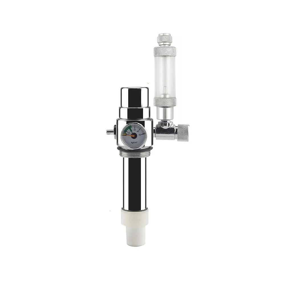 Редукционный клапан + Счетчик пузырьков для 2L двойной бутылки из нержавеющей