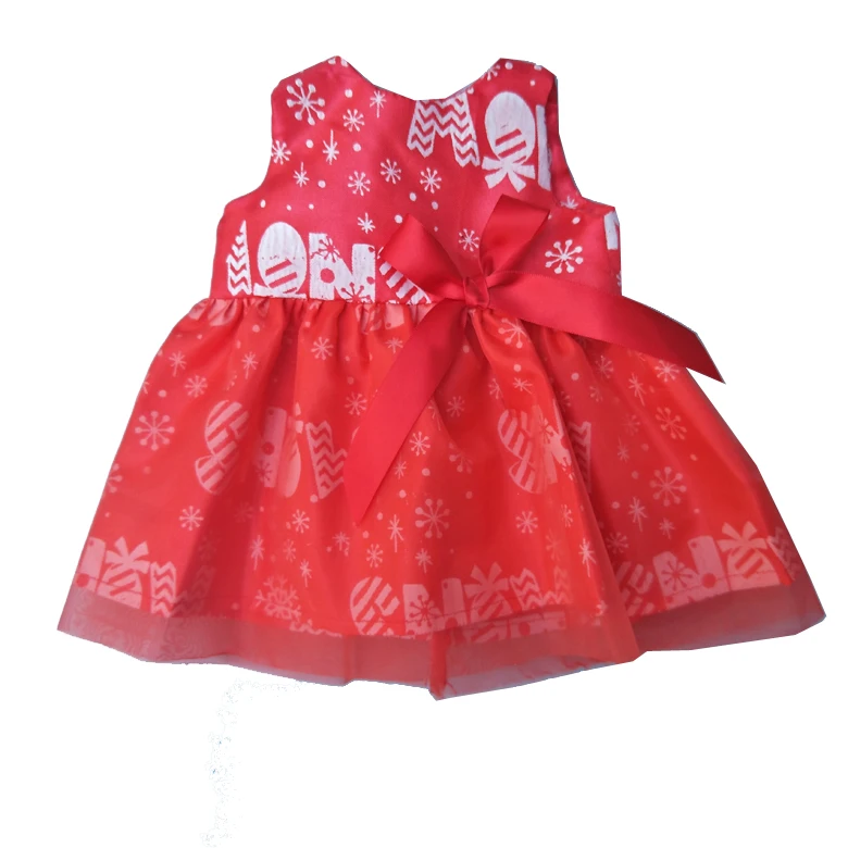 Новогоднее платье для куклы 18 дюймов Одежда кукол девочек детские игрушки одежда