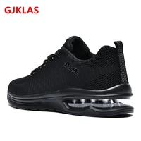 fashion mens casual shoes breathable mesh men black sneakers lightweight lace up tennis sports shoes male walking sneakers
