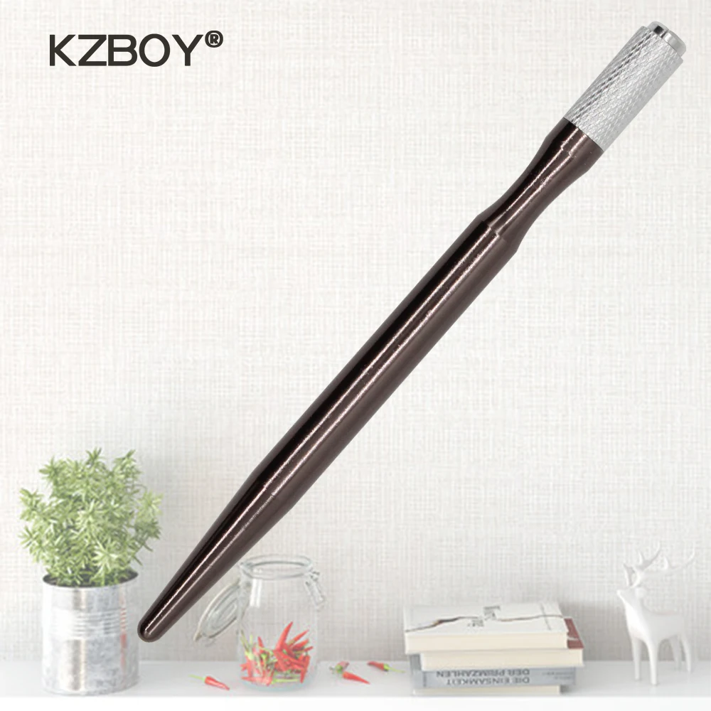 

KZBOY Fast Shipping 50PCS Single Ended Microblading Pen Aluminum Individual Package for Permanent Makeup Handle Tebori