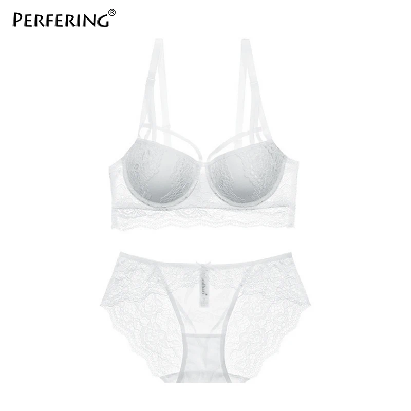 Perfering/новые модные комплекты бюстгальтеров с пуш ап французское кружевное
