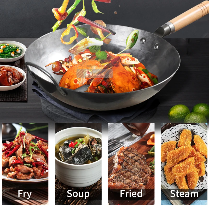 Konco китайская чугунная кастрюля ручной работы для приготовления пищи