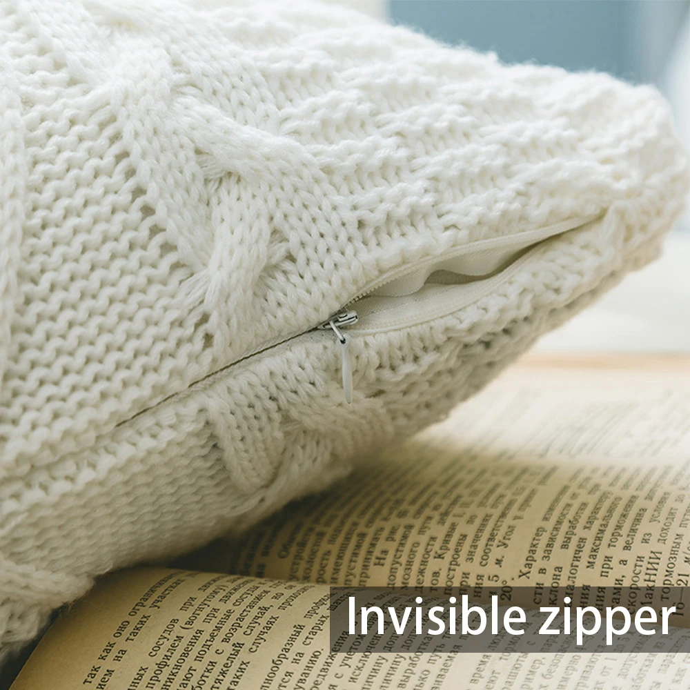 

Nordic Knitted Pillow Cover Cushion Cover Pillowcase Home Soft Decor Coreless Pillow Cushion Cover Car Decor Photography Props