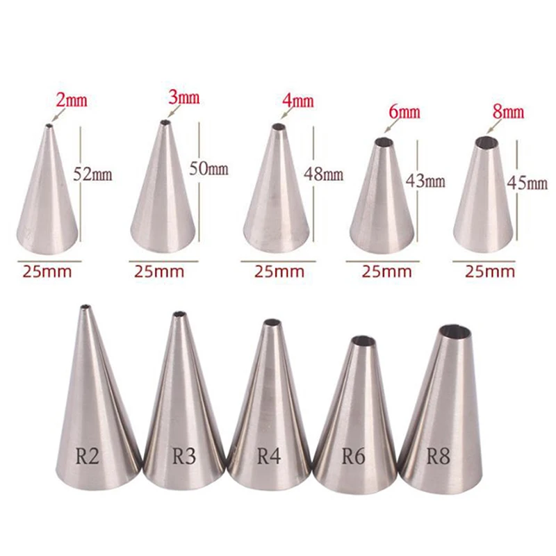 

5PCs Cookie Pastry Nozzles Cupcake Piping Tips Cookies Icing DIY Cake Decor