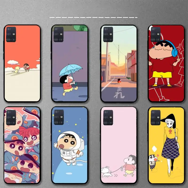 

Cartoon Crayons Shin cute Chan Phone Case For Samsung J7 J8 J6 J5 J4 J2 plus prime 2018 2016 soft Cover Fundas