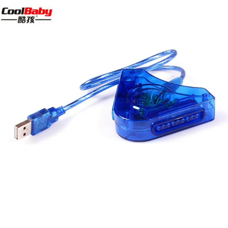 New Joystick USB Dual Player Converter Adapter Cable For PS2 Gamepad Playstation 2 PC Game Controller With CD Driver | Электроника