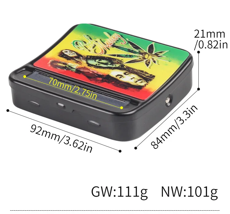 

1 Pcs Cigarette Rolling Machine Box Case for 70 MM Rolling Papers Tobacco Roller Rolling Machine Cigarette Maker