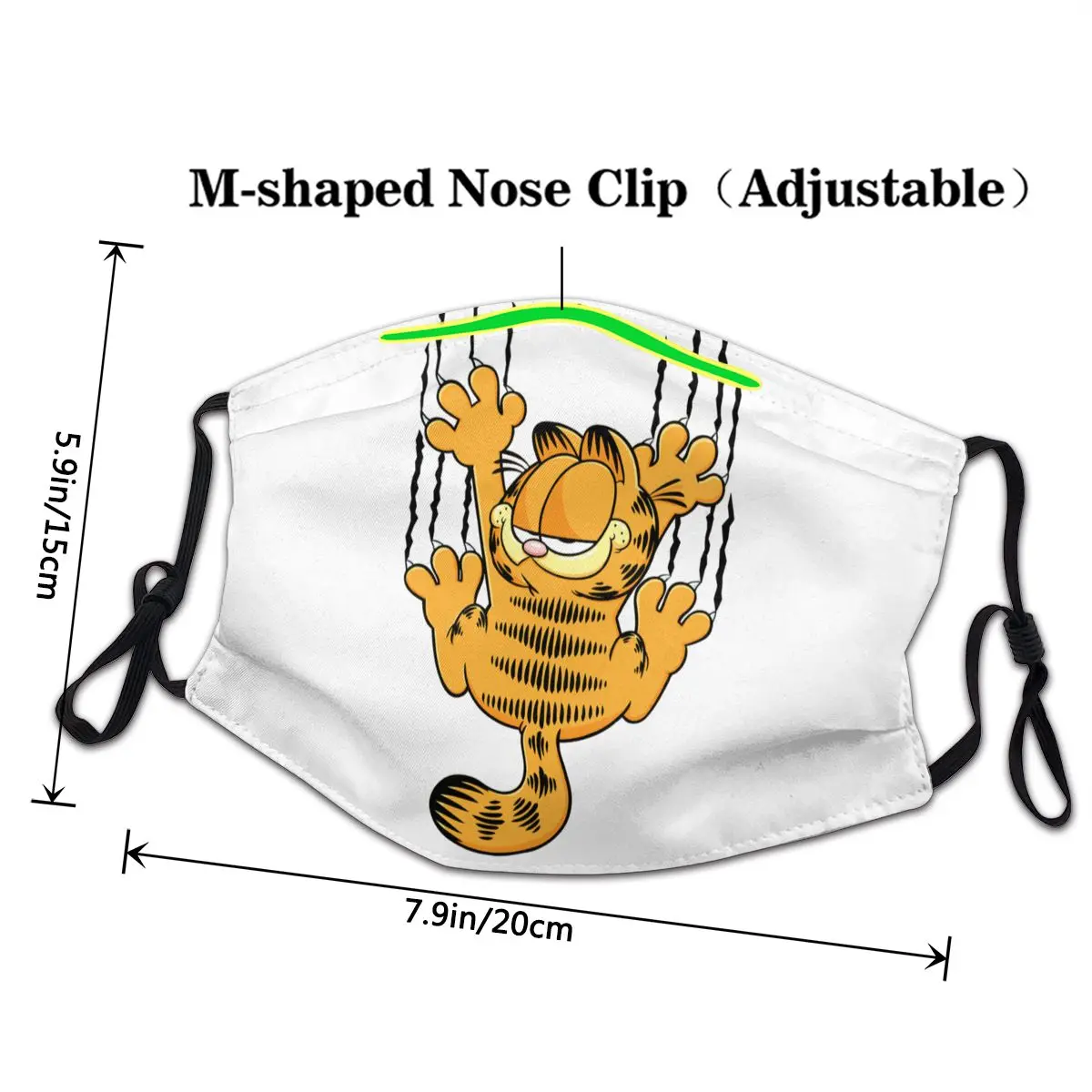 Рисунком героя мультфильма &quotГарфилд&quot когти маска против пыли с мультяшными