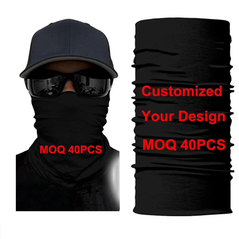 

Custom Braga Cuello Tube Bandana Mask Multifuctional Headwear Ciclismo Neck Gaiter Windproof Mask Balaclava Face Shield Summer