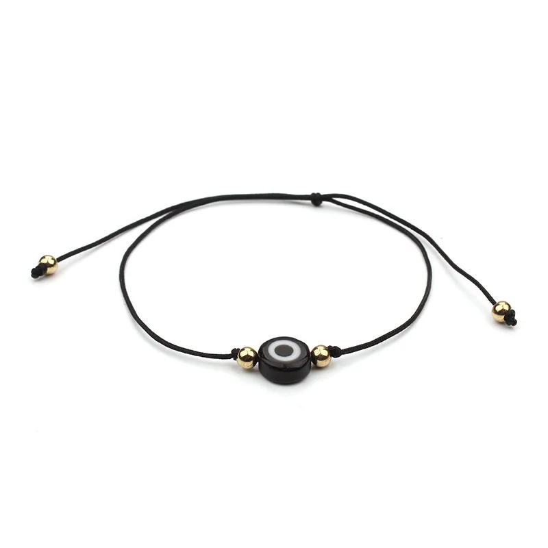 Chinese Style Lucky Red Bracelet Evil Eye Gold Beads Charm Bracelets For Womne Men Birthday Gift Protection Jewelry Wholesale | Украшения и
