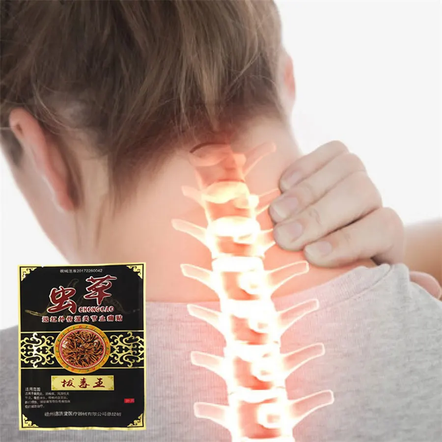 

Heating Pain Relief Cordyceps Patches Rheumatism Pain Plaster to Relieve Pain Chinese Herbs shoulder/Neck Joint pain Balm 24Pcs