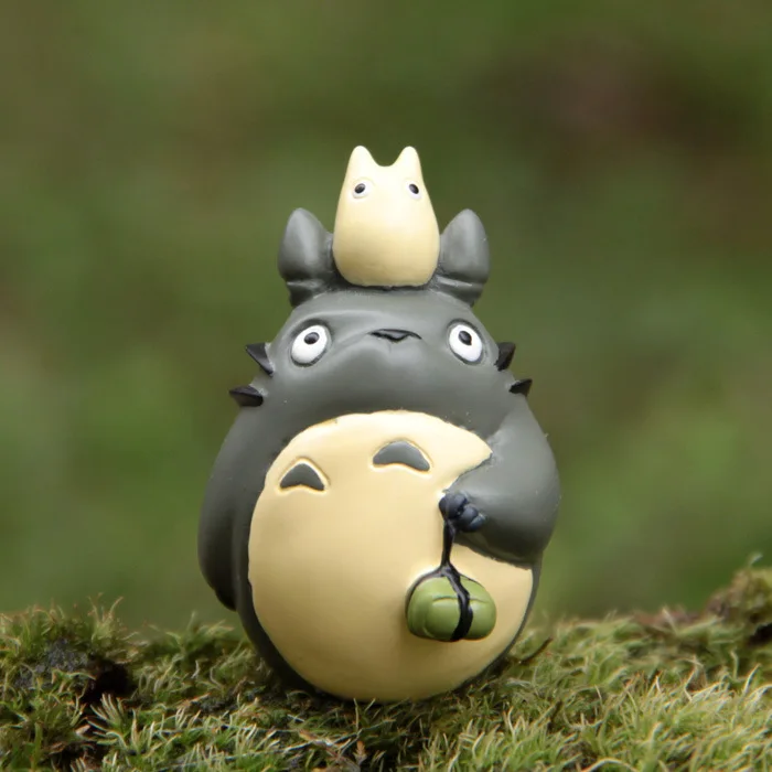 

Ghibli Anime Totoro Jicha Rice Dumpling Figures Desk Car Ornaments Miyazaki Hayao Model Fairy Garden Miniatures Decor Craft Toys
