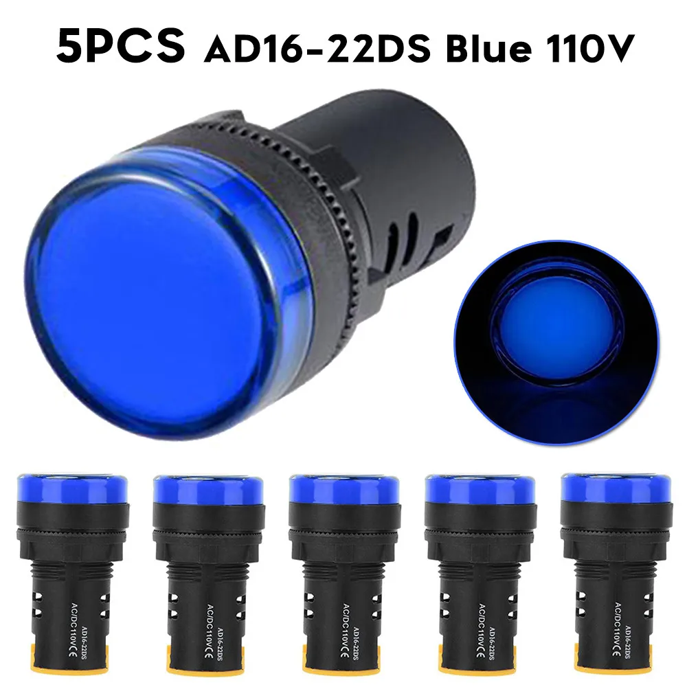 

110V Indicator 22mm LED AC/DC AC50~60Hz AD16-22DS Electrical Equipment