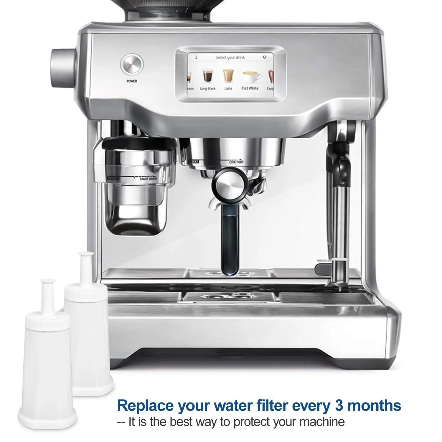 1PCLirex Coffee Machine Water Filter for Sage BES008 Replacement Cartridge with Activated Carbon 990/980/500/878/875/880 | Дом и сад