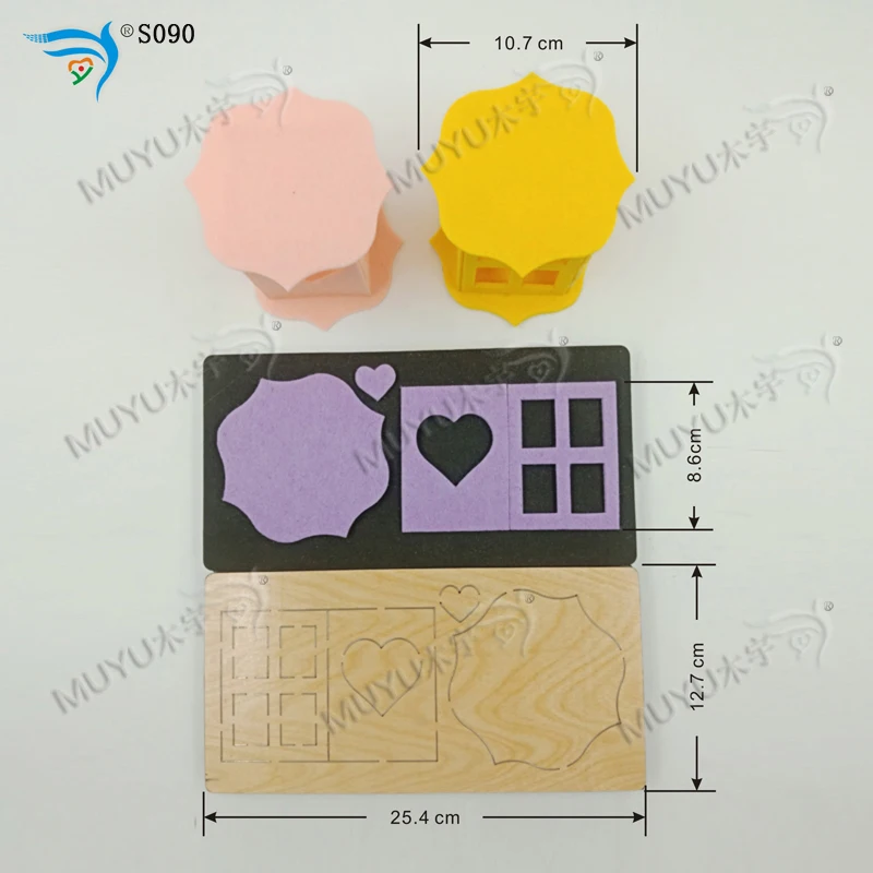 Деревянный штамп с розовым фонариком режущий инструмент форма для скрапбукинга