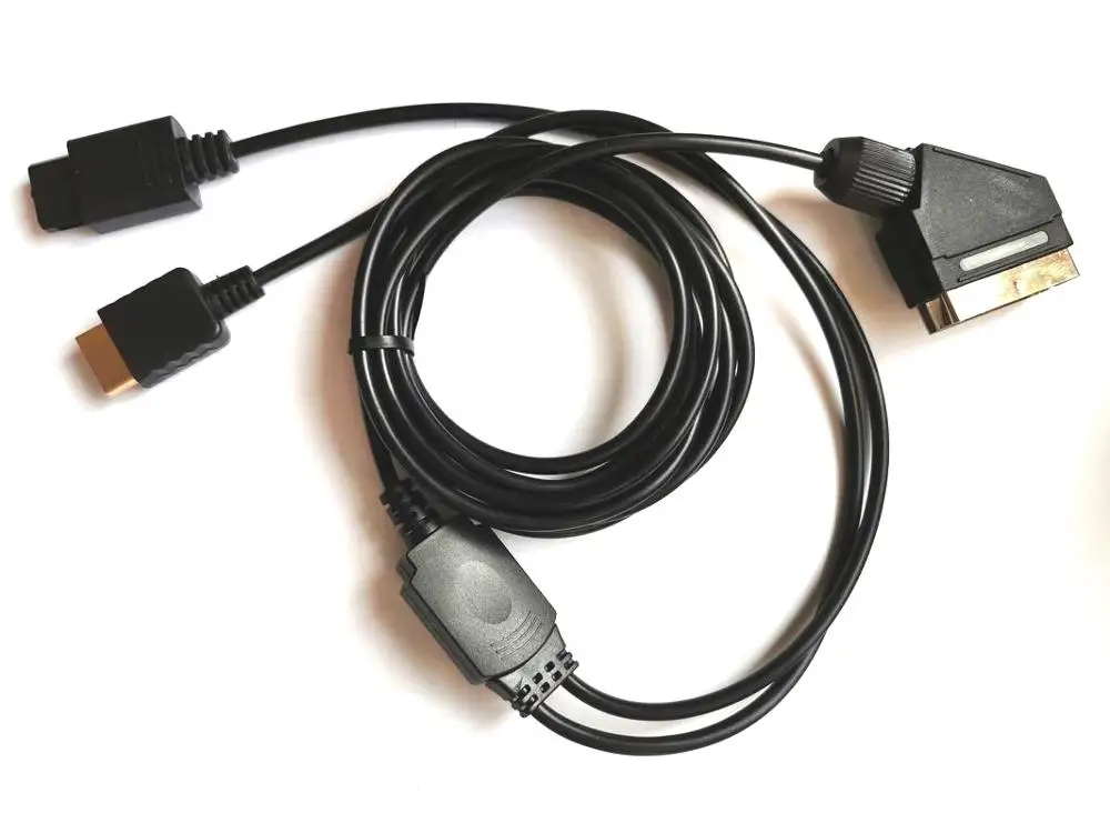 H 2 5 M/9ft 6 в 1 Scart кабель ТВ AV свинец реальный rgb для PS PS2 PS3 SNES NGC N64 | Электроника