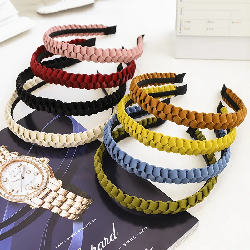 2020 винтажная плетеная повязка на голову с ободком Женская аксессуары для волос