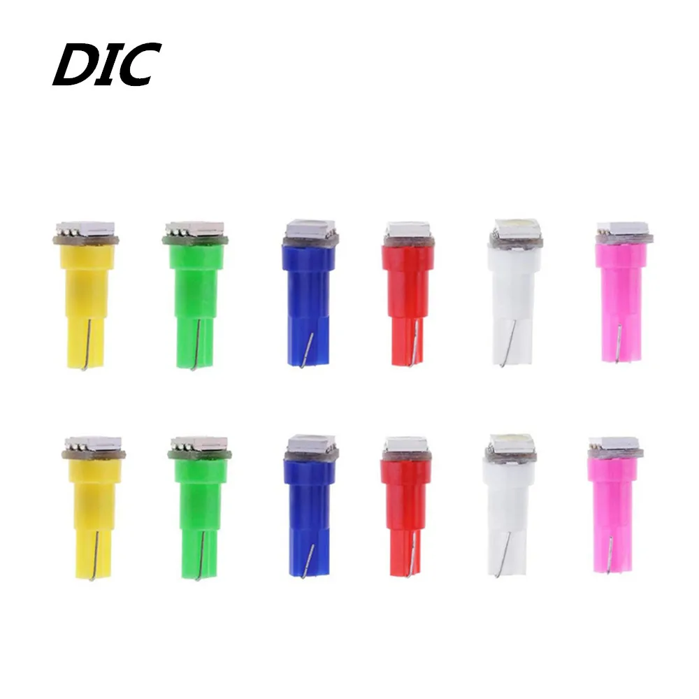 

100 шт., автомобисветильник светодиодные лампы T5 smd 15 58 74 24 в 12 В