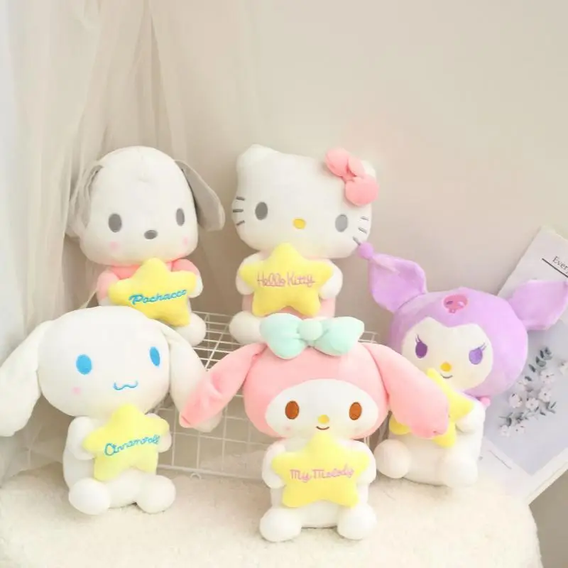 

Коллекция 2021 года, Kawali 20 см, аниме Mymelody Kuromi Cinnamoroll, мультяшная мягкая плюшевая Модная Кукла, мягкая плюшевая милая кукла для девочек, подарок ...