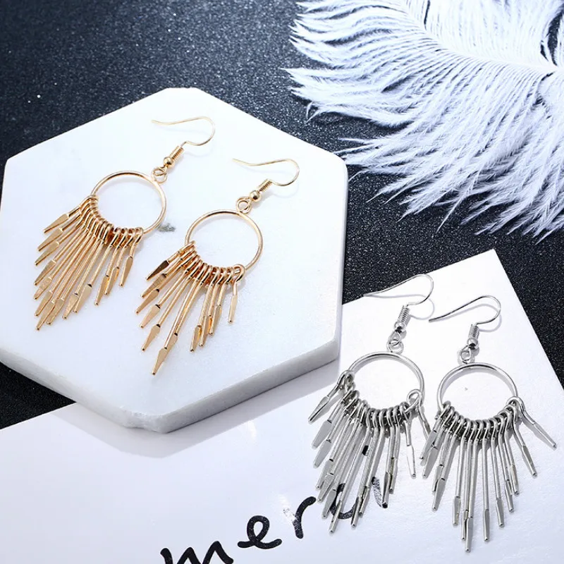 

Simple Temperament Sweet Tassel Pendant Earrings for Women