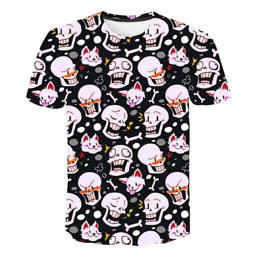 

Undertale T-shirt Game 3D Print Streetwear Men Women Fashion Short Sleeve T Shirt Children Boy Girl Tees Tops Sans Kids Clothing