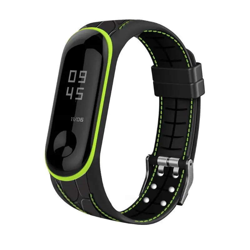 Сменный бамбуковый силиконовый браслет для xiaomi Mi Band 3 4|Ремешки часов| |