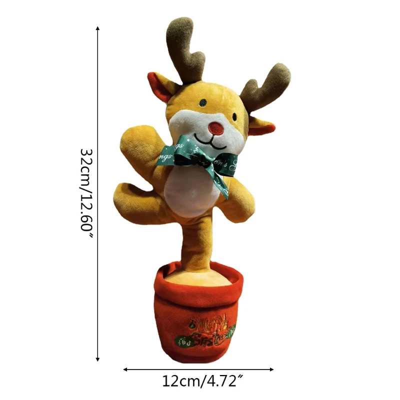 

12.6 Inches Cute Smiling with Music Plant Stuffed PP Cotton Toys Soft Hand Held Recording Best Gifts kids /Girls мягкие игрушки