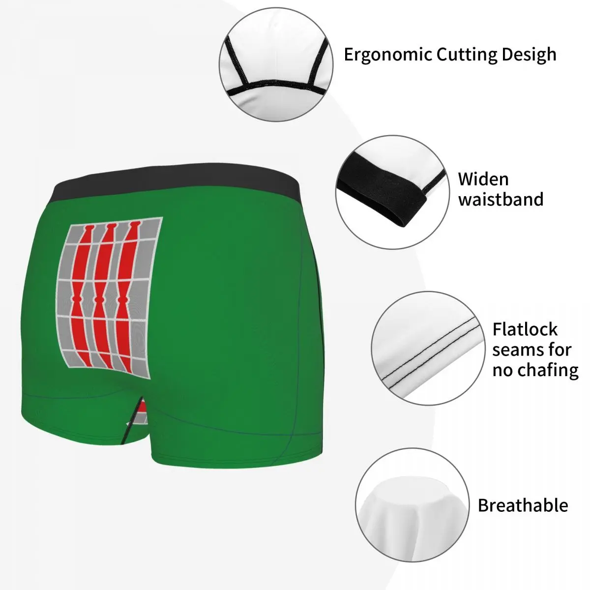 Flag Of Umbria Men's Boxer Briefs regions of Italy Funny Novelty elastic pants for men
