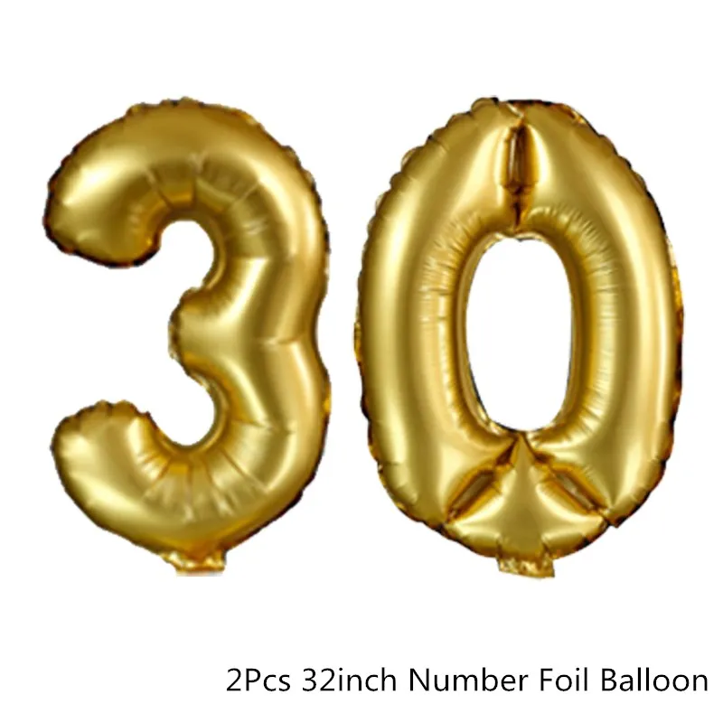 Gold 30th Chicinlife 1 шт. 30 40 50 60 лет Очки День рождения Юбилей Мужчины Женщины забавная оправа для очков фото стенд Реквизит Поставки - Цвет: Gold 30th