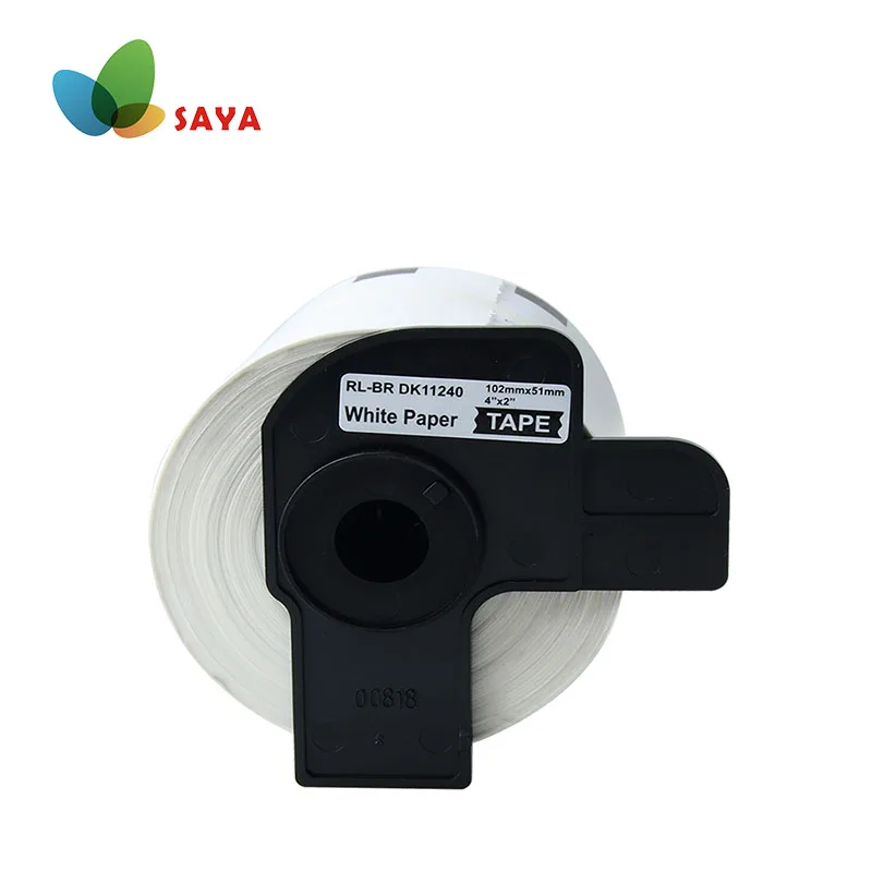 

1 Roll Label tape DK-11240 Label 102mm x 51mm 600pages/roall Continuous Compatible for Brother QL-1050/1060N/1100/1110NWB